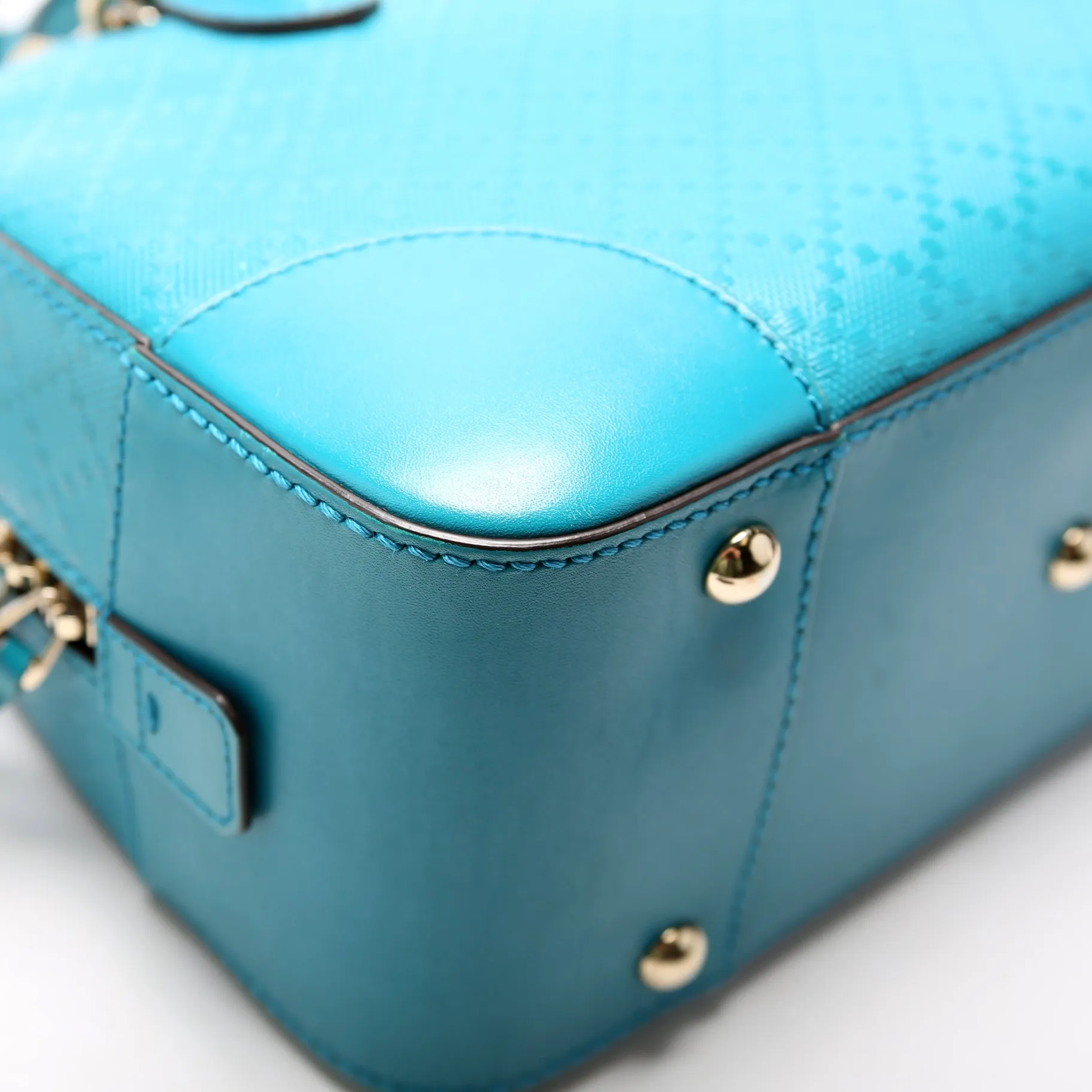 354224 Diamante Satchel Teal
