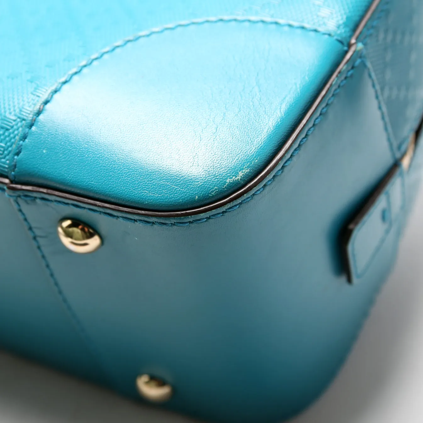 354224 Diamante Satchel Teal