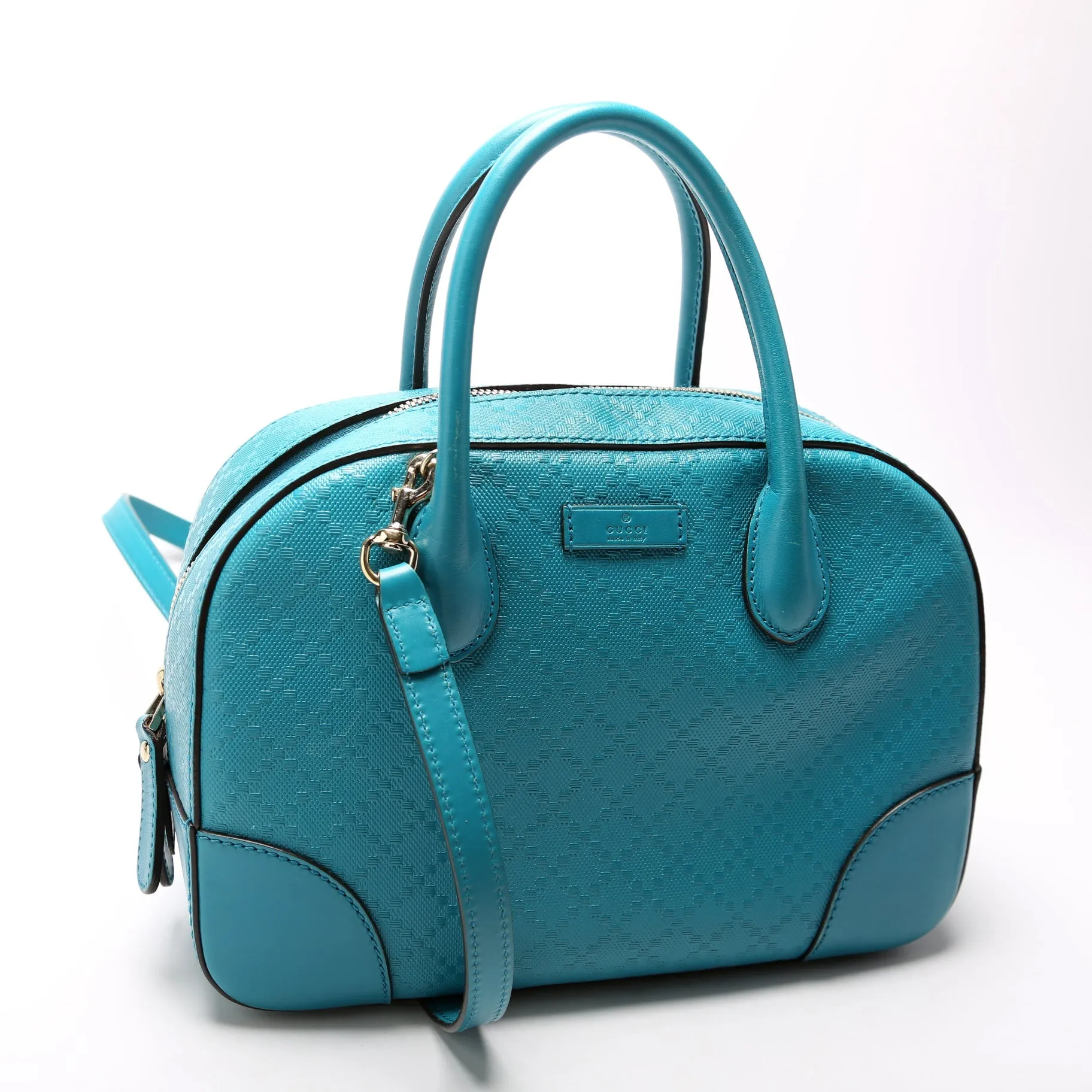 354224 Diamante Satchel Teal