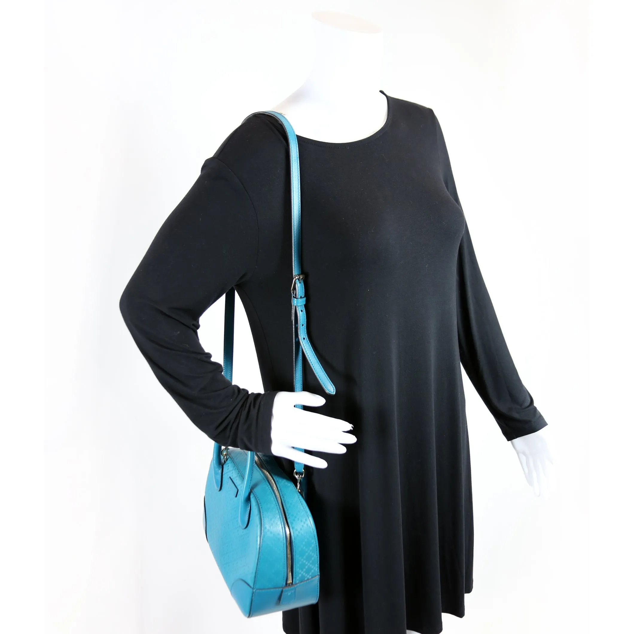 354224 Diamante Satchel Teal