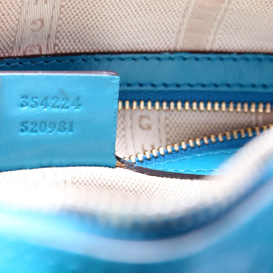 354224 Diamante Satchel Teal