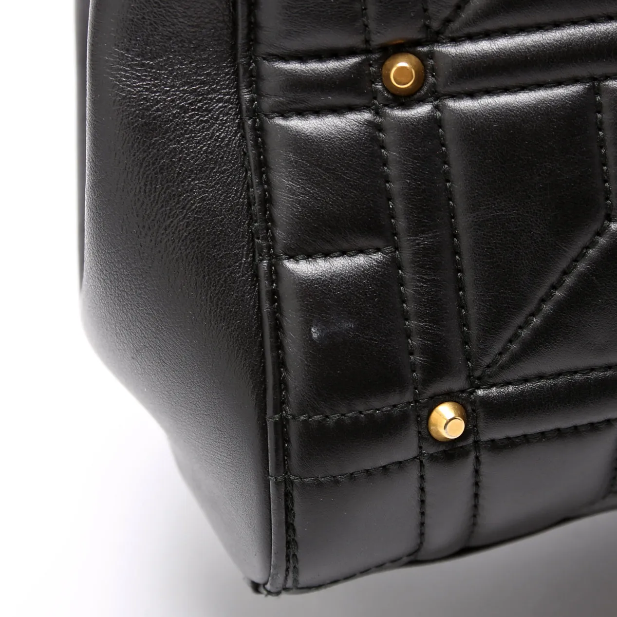 443505 Marmont Studded Top Handle Black