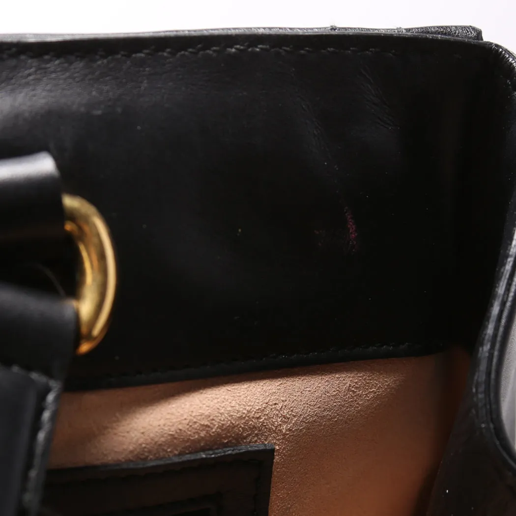 443505 Marmont Studded Top Handle Black