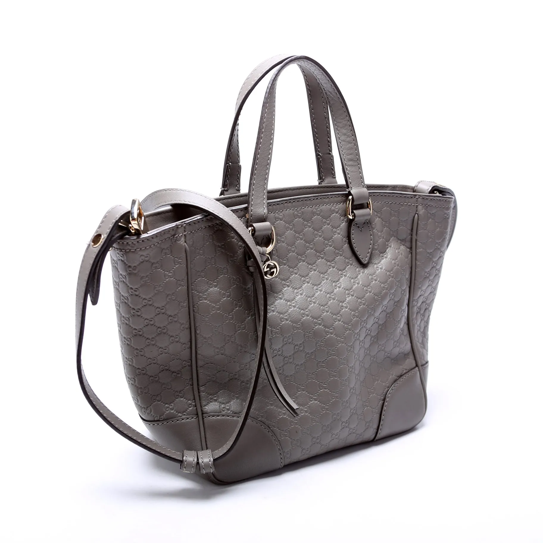 449241 Micro Guccissima Bree Small Tote Grey