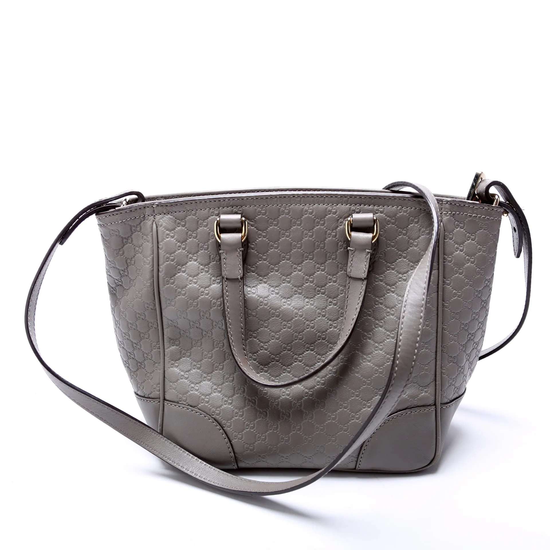 449241 Micro Guccissima Bree Small Tote Grey