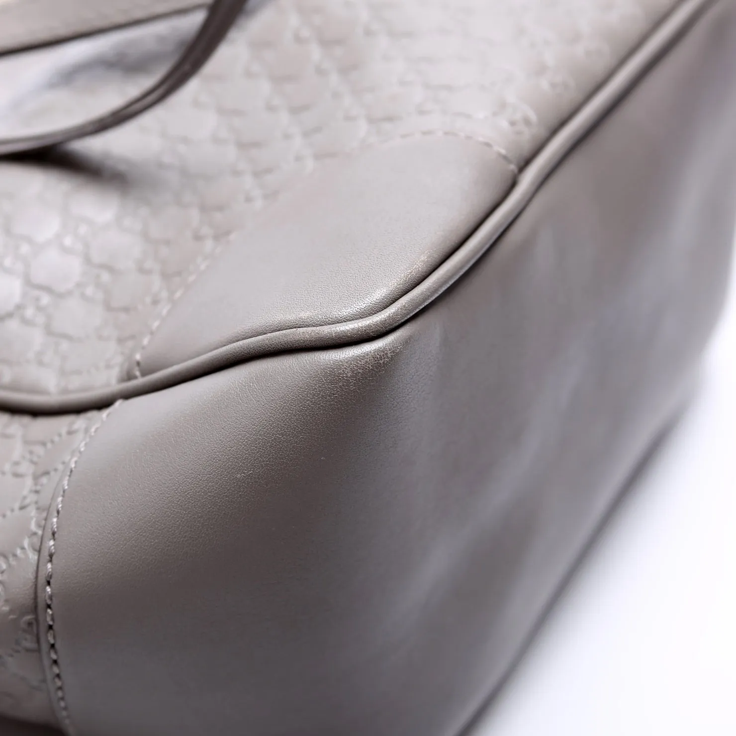 449241 Micro Guccissima Bree Small Tote Grey
