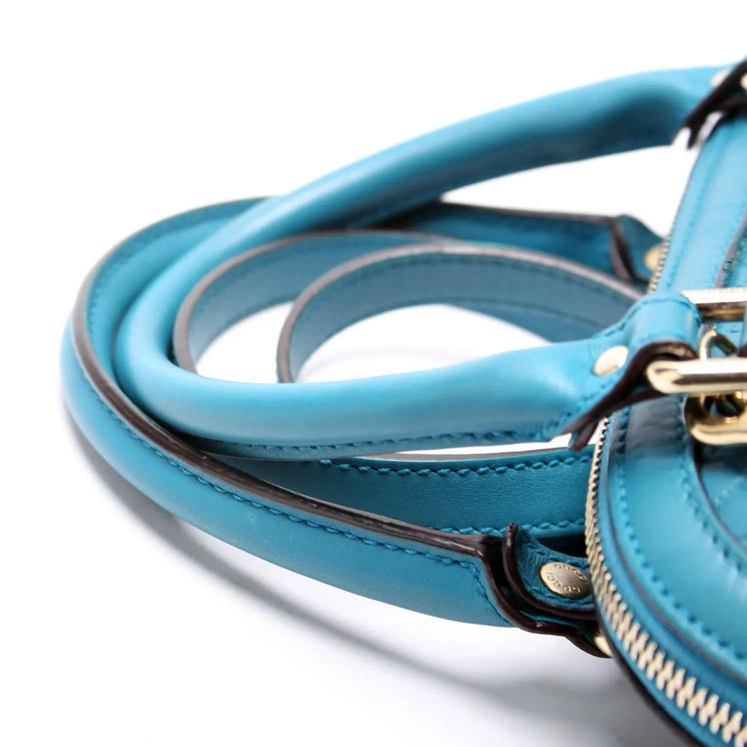 449654 Mini Dome Micro Guccissima Teal