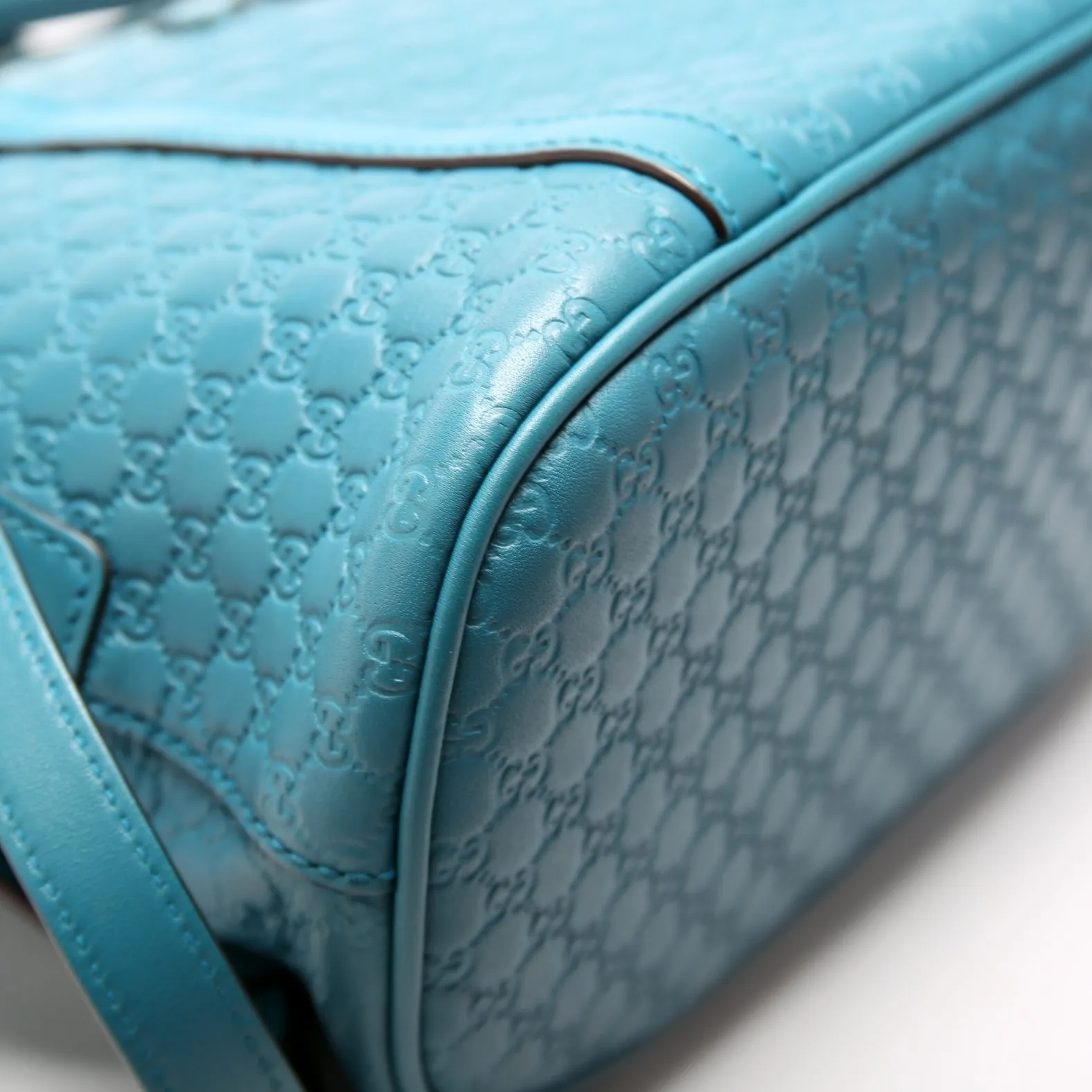 449654 Mini Dome Micro Guccissima Teal