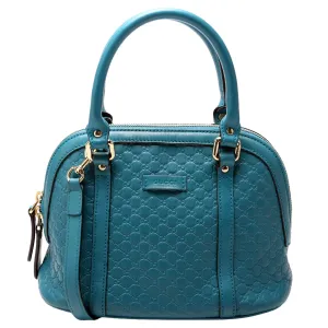 449654 Mini Dome Micro Guccissima Teal