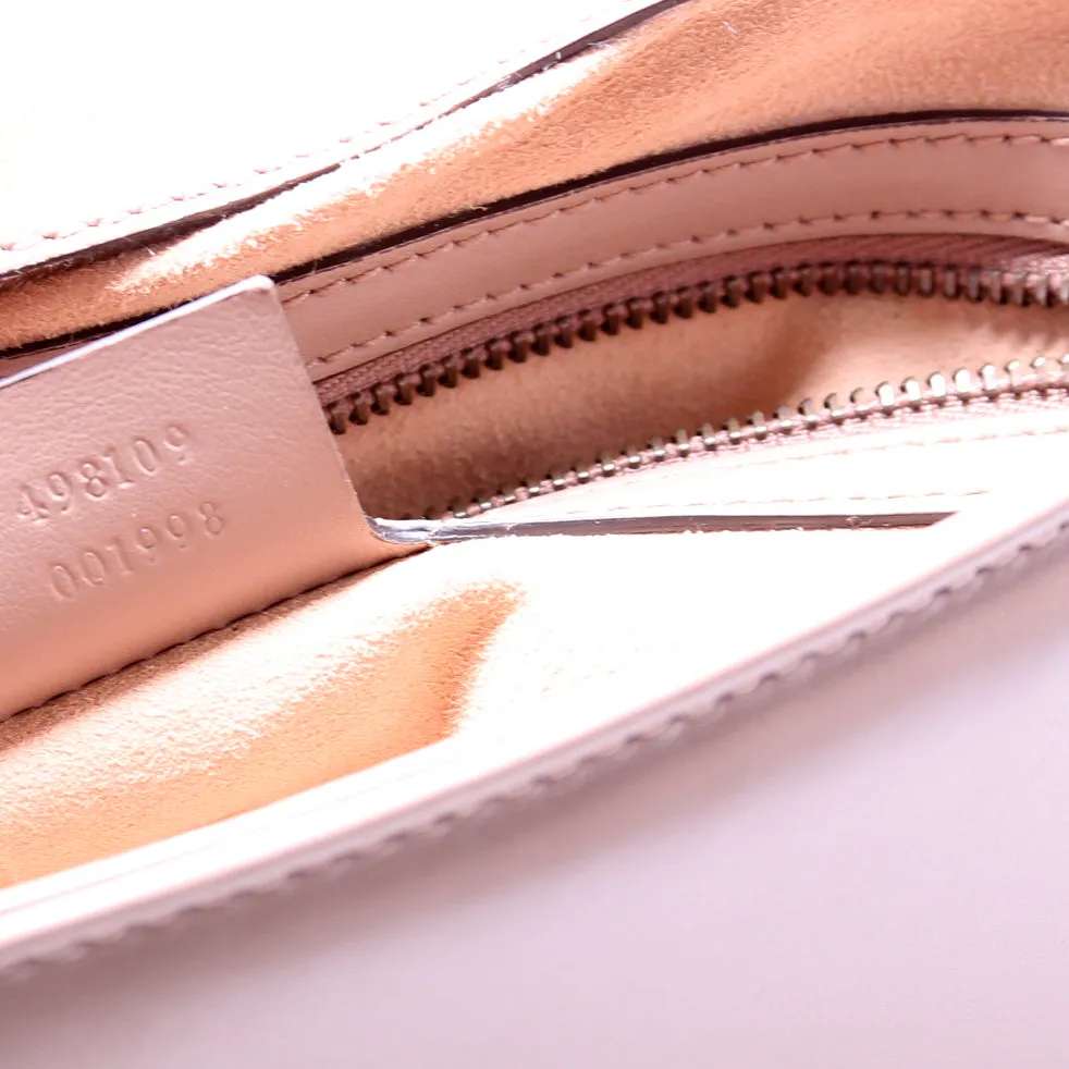 498109 Marmont Top Handle Medium Tan