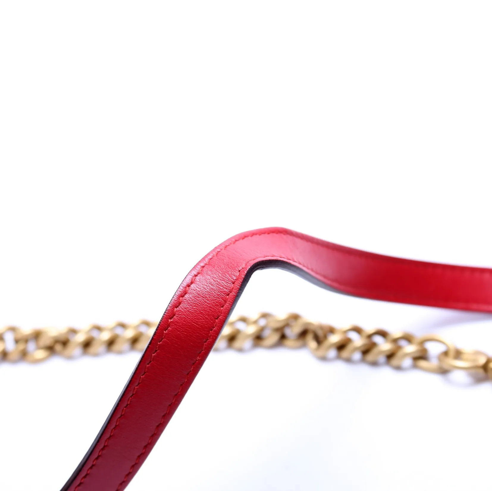 498110 GG Marmont Small Top Handle Red