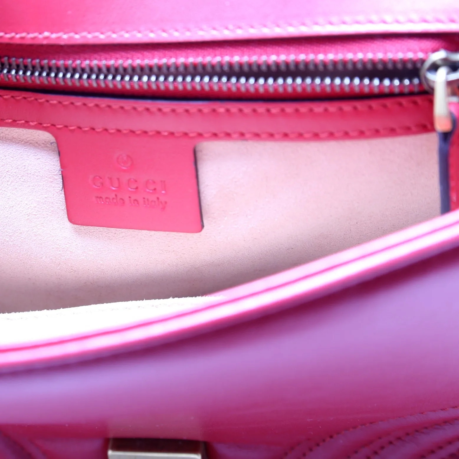 498110 GG Marmont Small Top Handle Red
