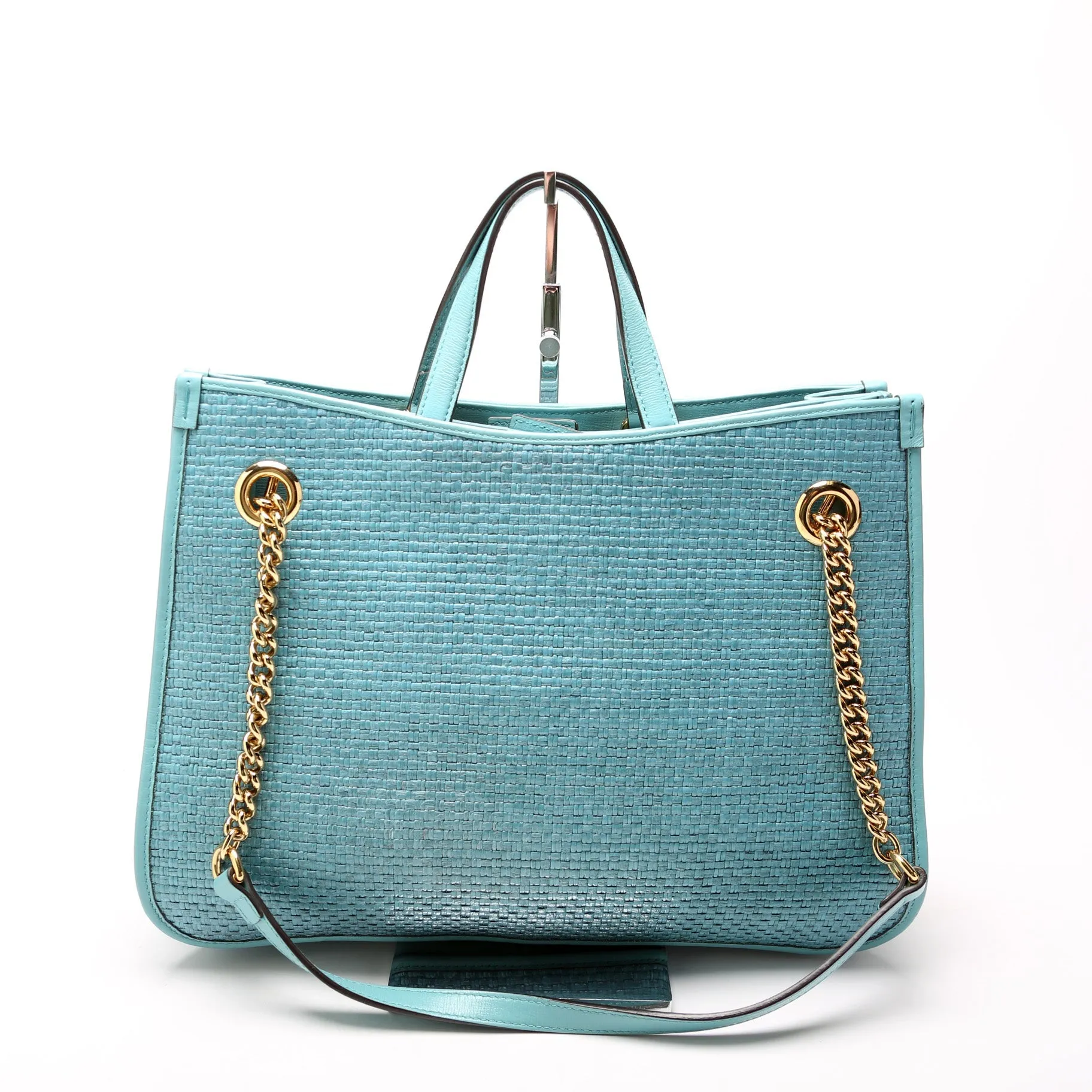 621144 1955 Horsebit Raffia Large Tote