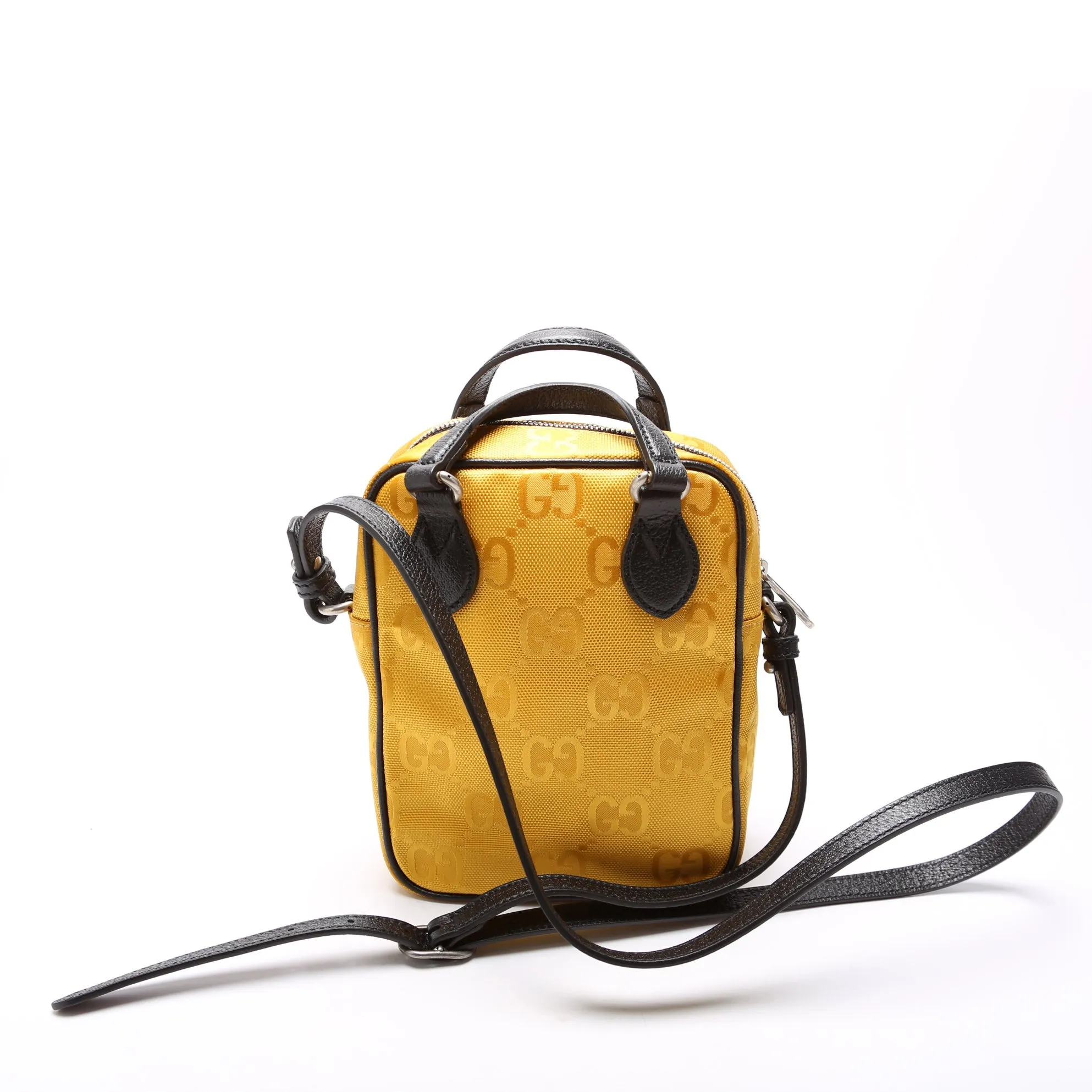 625850 GG Nylon Off The Grid Shoulder Bag Yellow