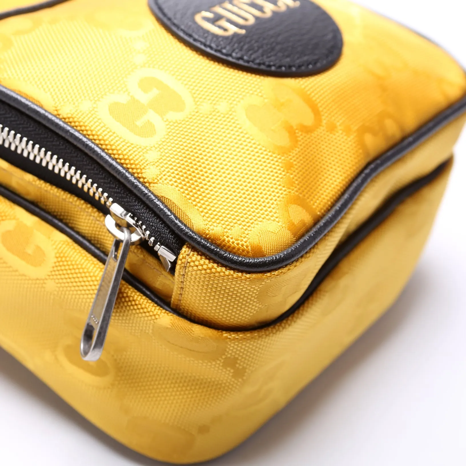 625850 GG Nylon Off The Grid Shoulder Bag Yellow