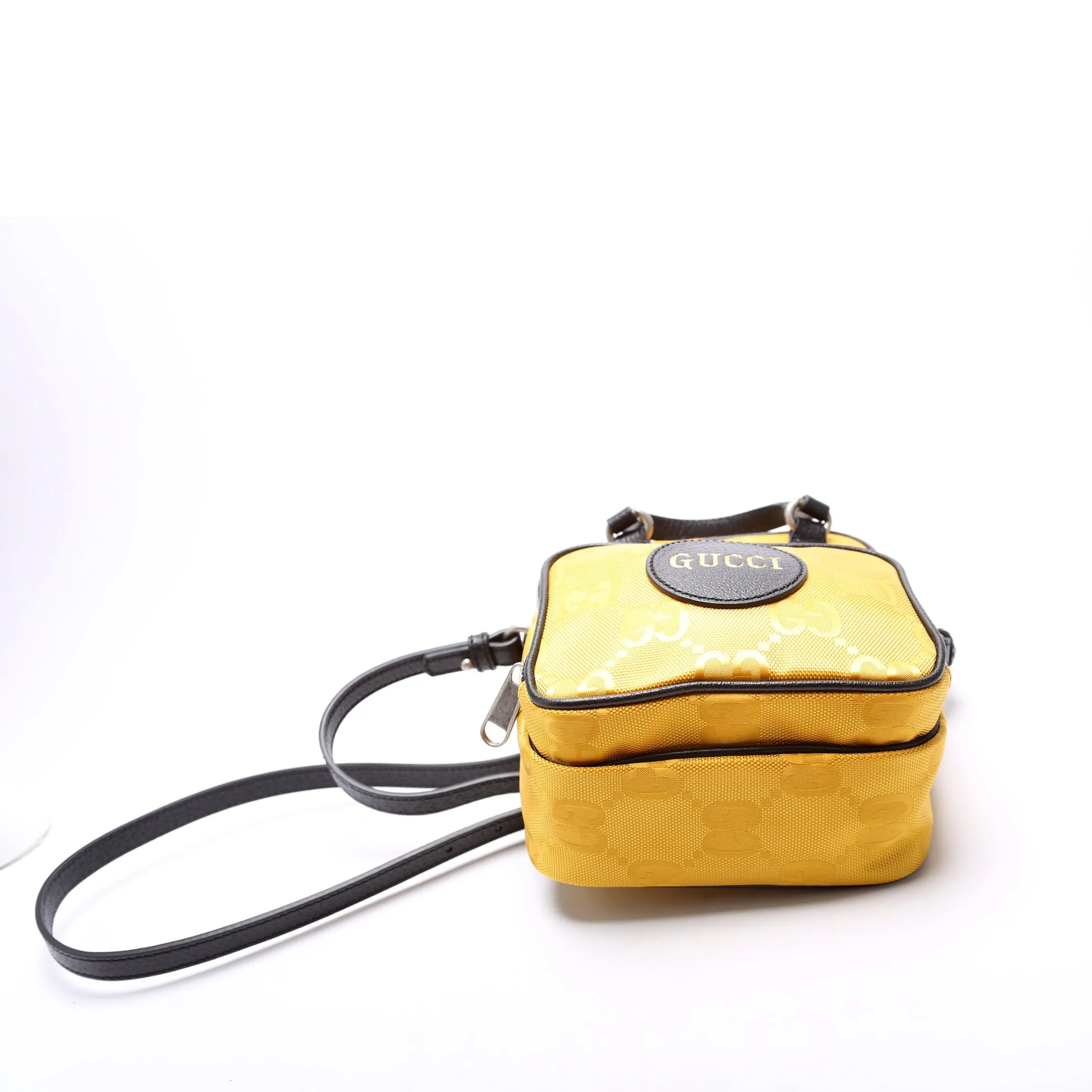 625850 GG Nylon Off The Grid Shoulder Bag Yellow