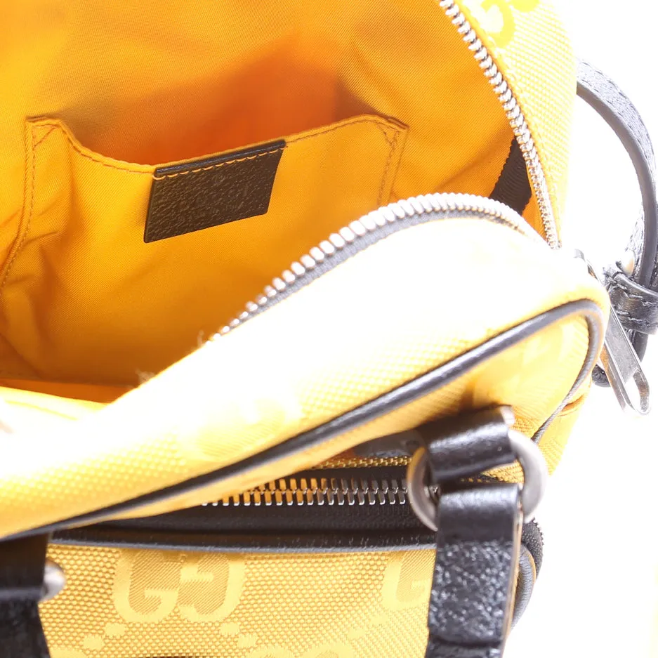 625850 GG Nylon Off The Grid Shoulder Bag Yellow