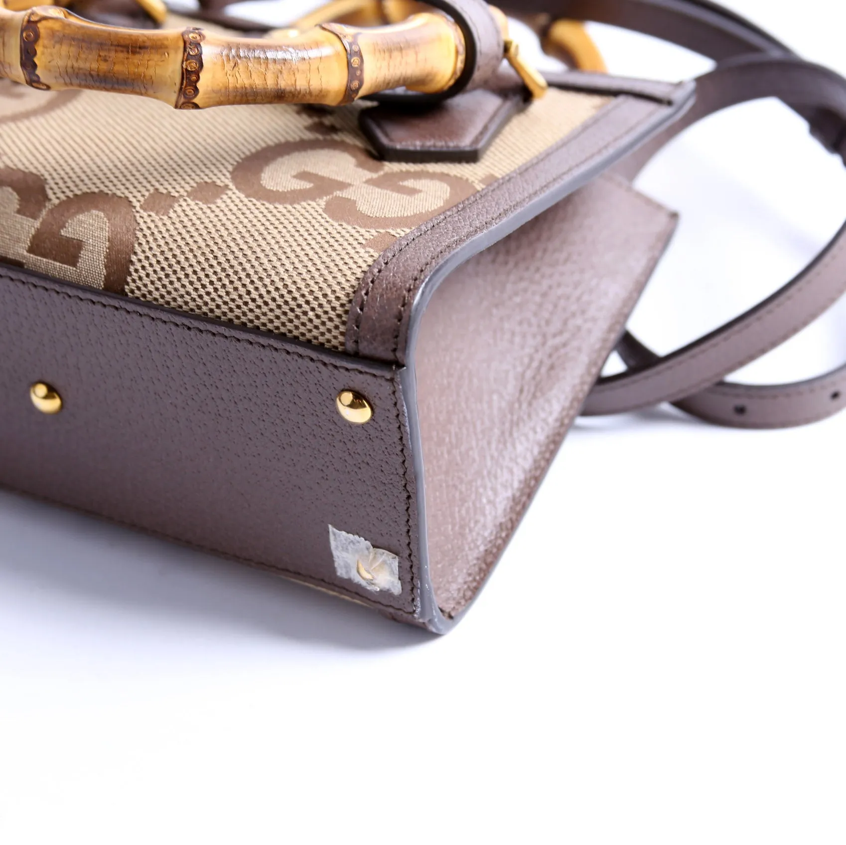 655661 Jumbo GG Canvas Diana Mini Tote Bag