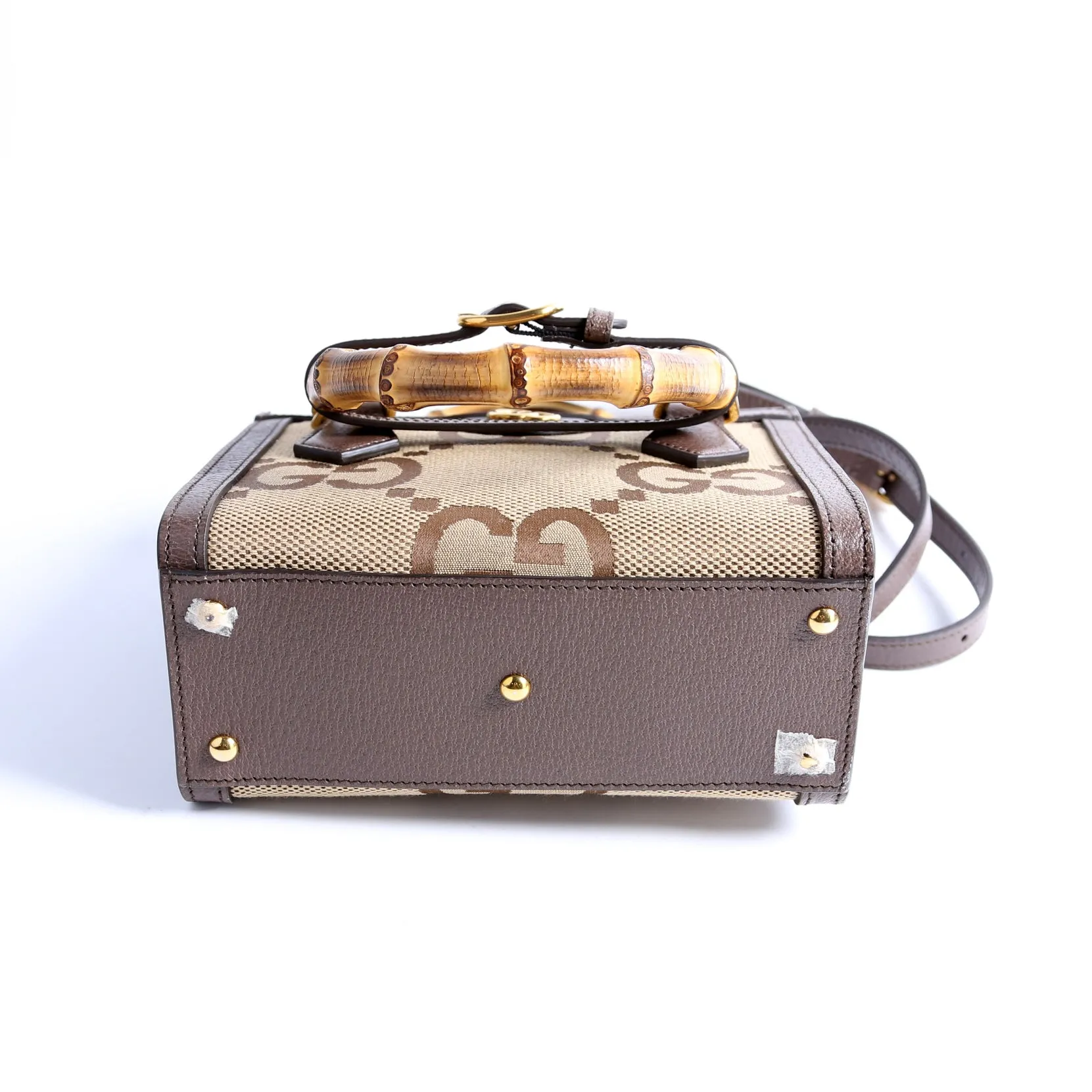 655661 Jumbo GG Canvas Diana Mini Tote Bag