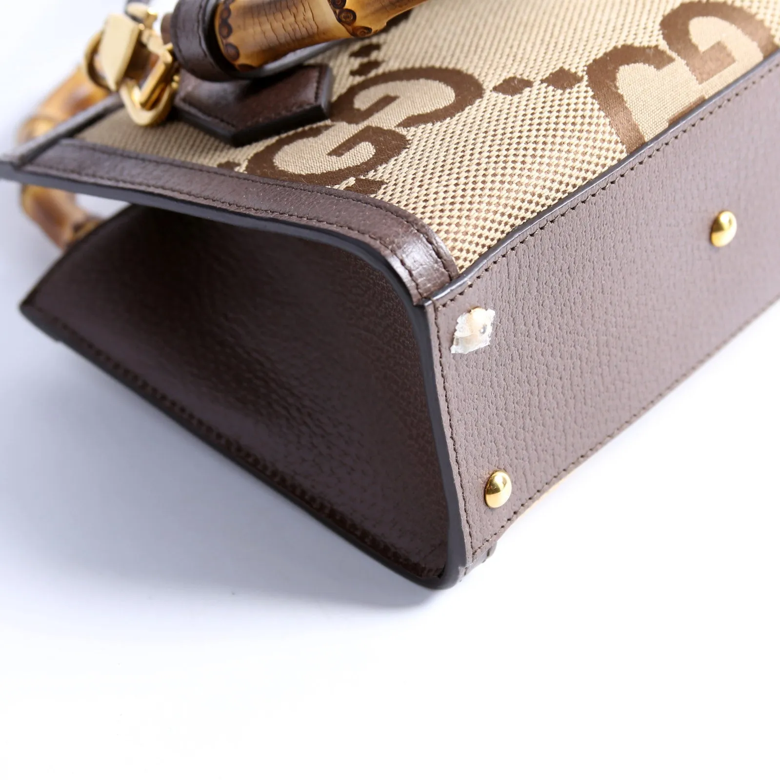 655661 Jumbo GG Canvas Diana Mini Tote Bag