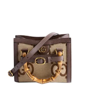 655661 Jumbo GG Canvas Diana Mini Tote Bag