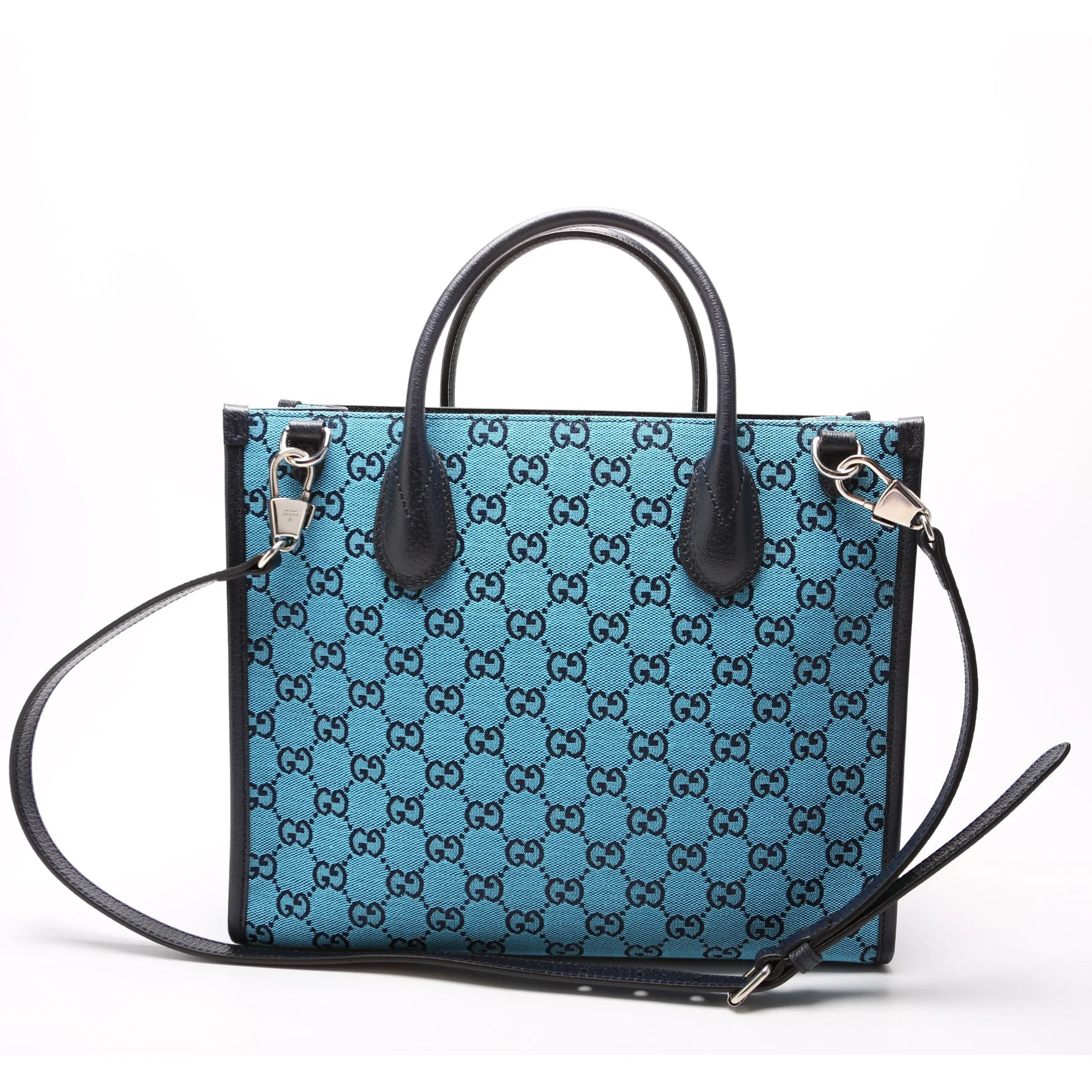 659983 GG Canvas Interlocking GG Small Tote