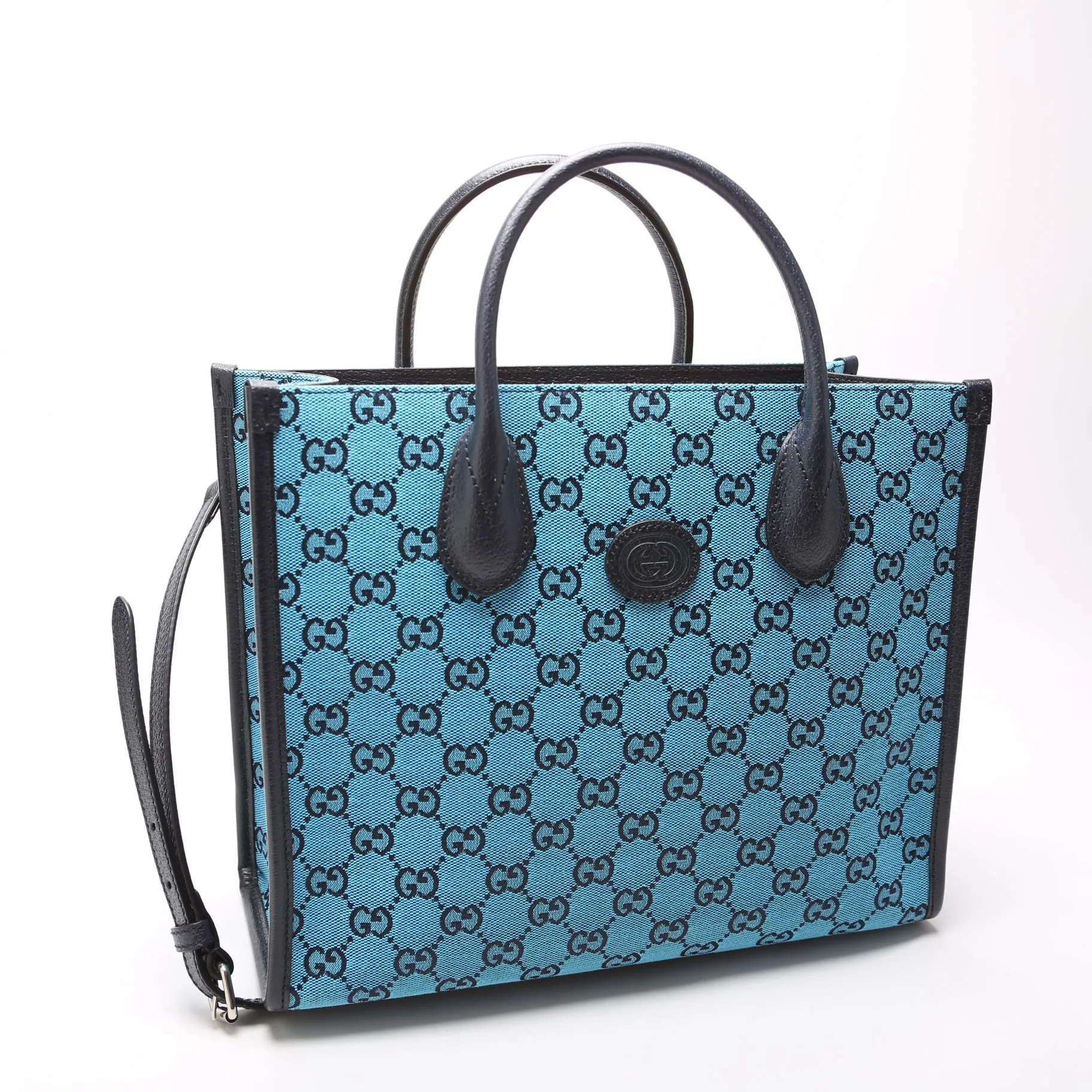 659983 GG Canvas Interlocking GG Small Tote
