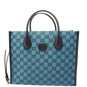 659983 GG Canvas Interlocking GG Small Tote