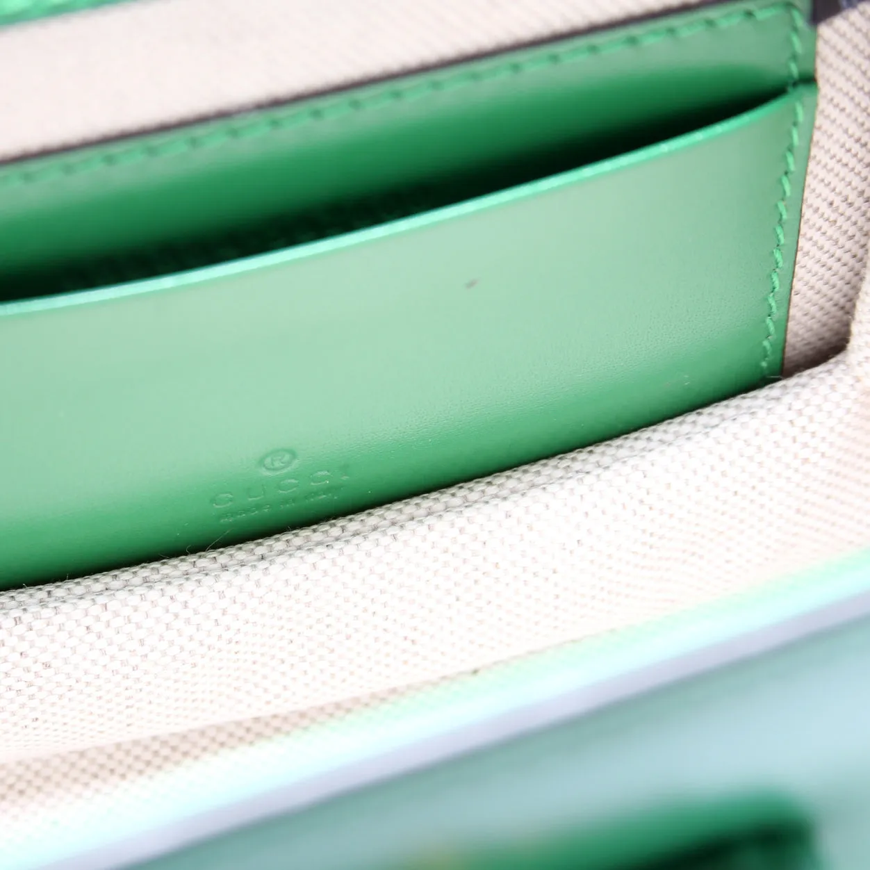 686864 1947 Bamboo Mini Top Handle Bag Green