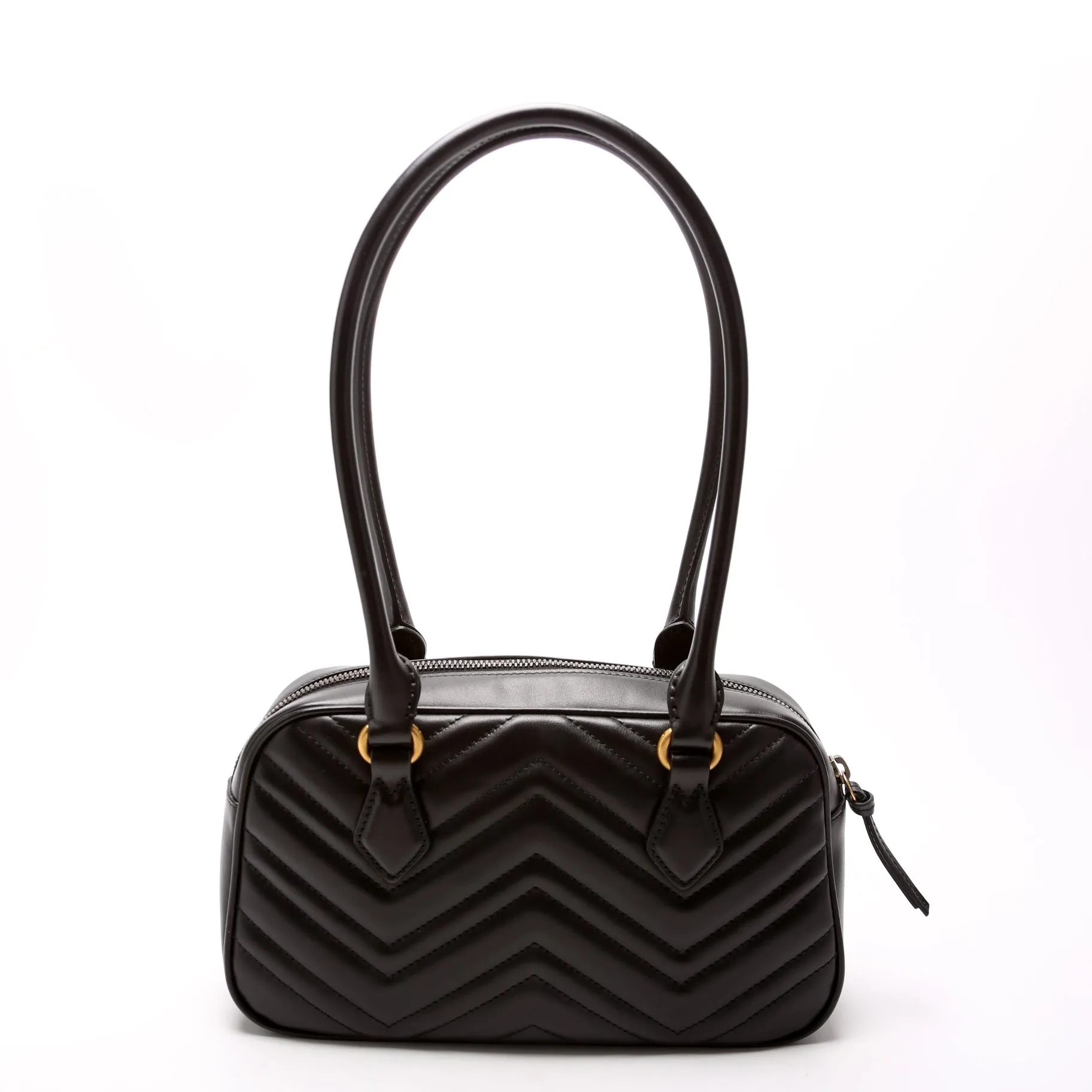 795199 GG Marmont Small Top Handle Bag Black