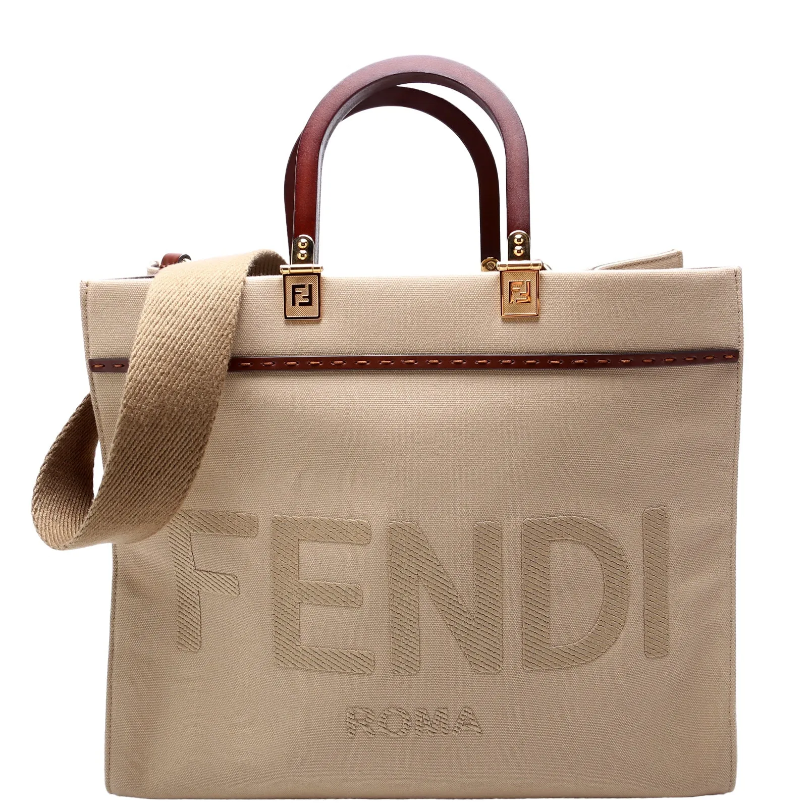 8BH386 Sunshine Shopper Medium Canvas Tan