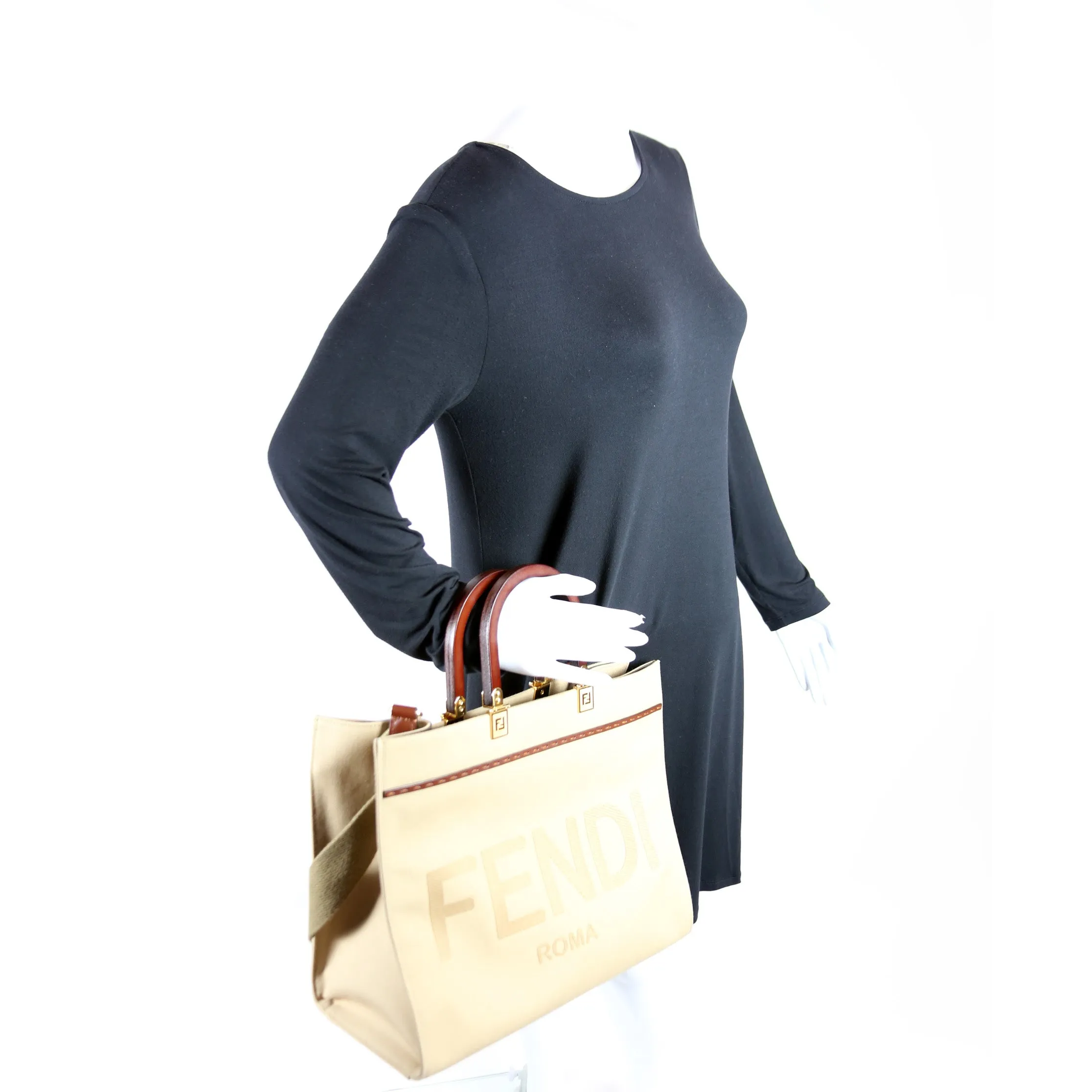 8BH386 Sunshine Shopper Medium Canvas Tan