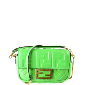 8BS017 FF 1974 Leather Mini Baguette
