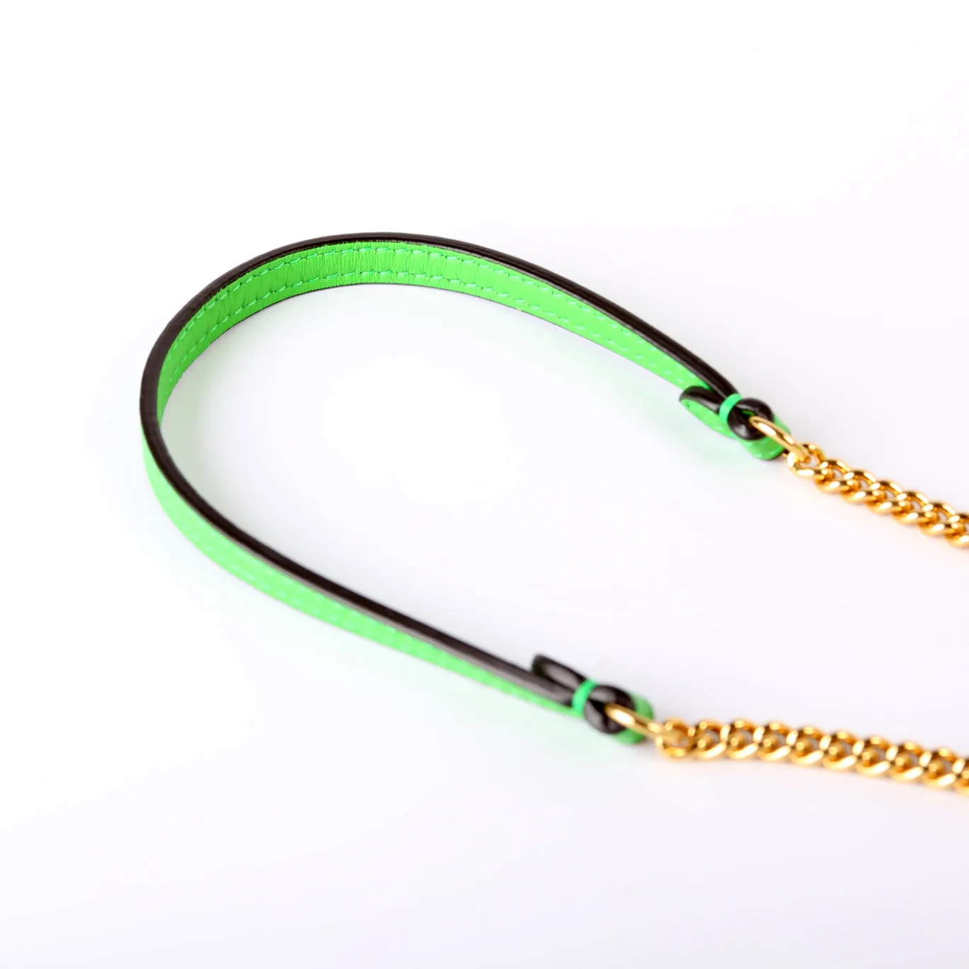 8BS017 FF 1974 Leather Mini Baguette
