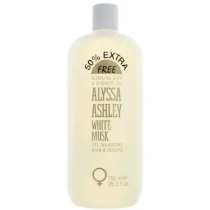 Alyssa Ashley Women's Bubbling Bath and Shower Gel - White Musk Luxurious, 25.5 oz