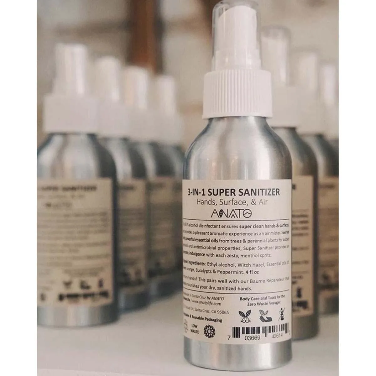 Anato Sanitizer - 3-in-1 Small Super, 2.7 Fl oz | 3IN1SS2.7OZ
