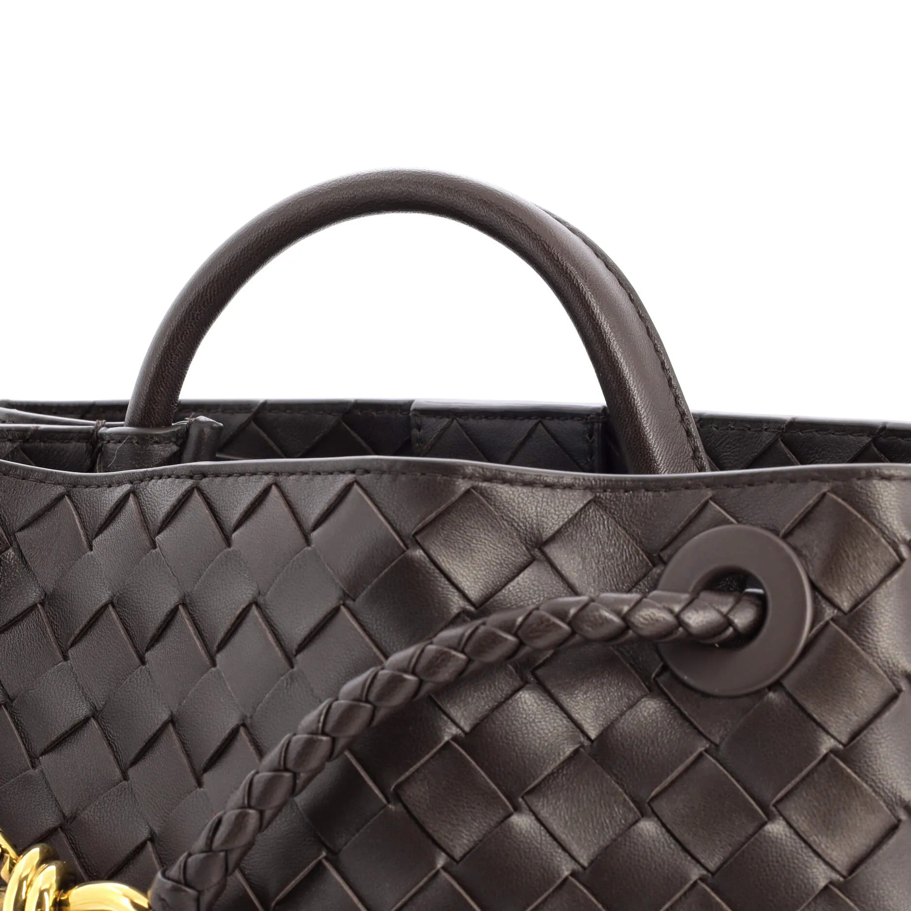 Andiamo Top Handle Bag Intrecciato Nappa Small