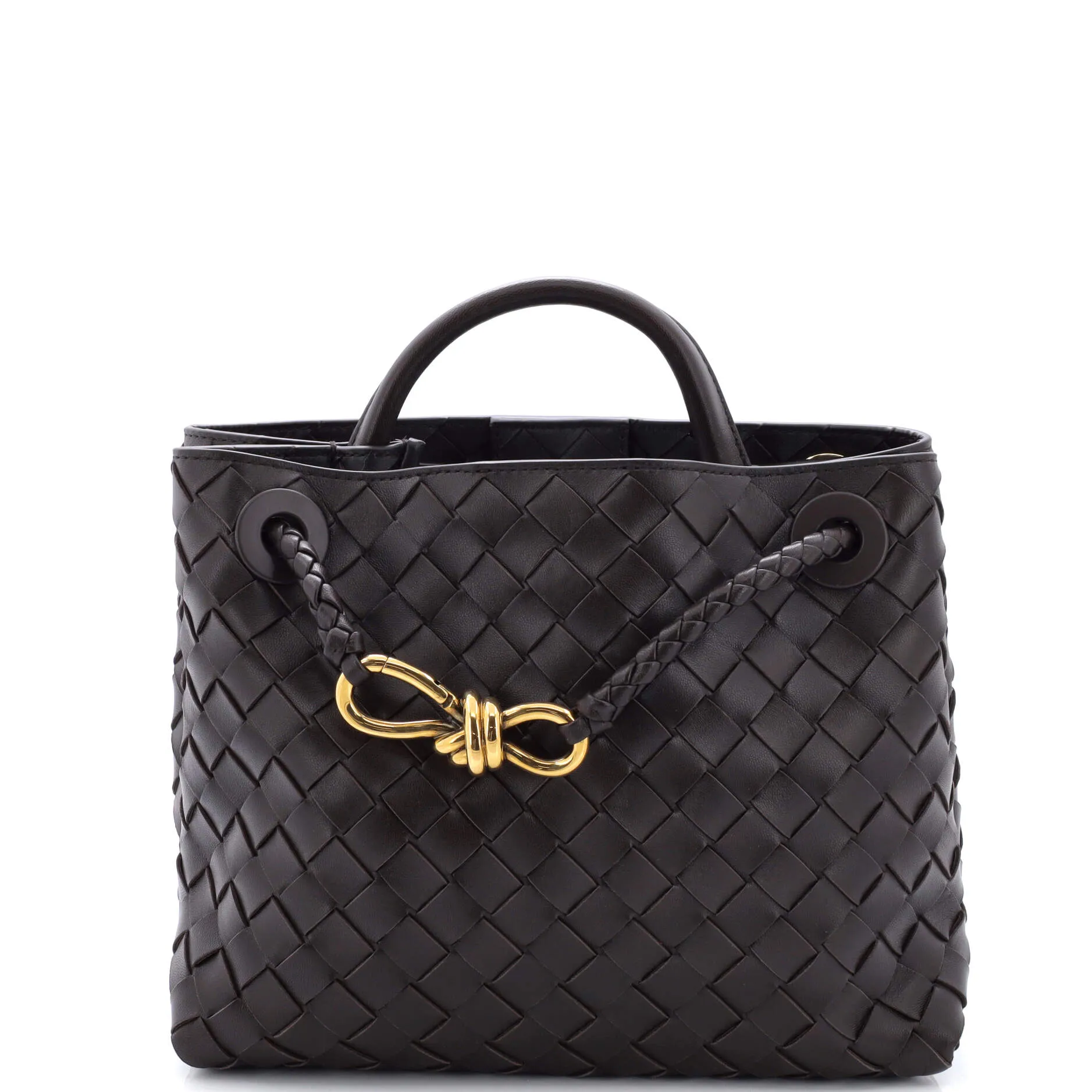 Andiamo Top Handle Bag Intrecciato Nappa Small