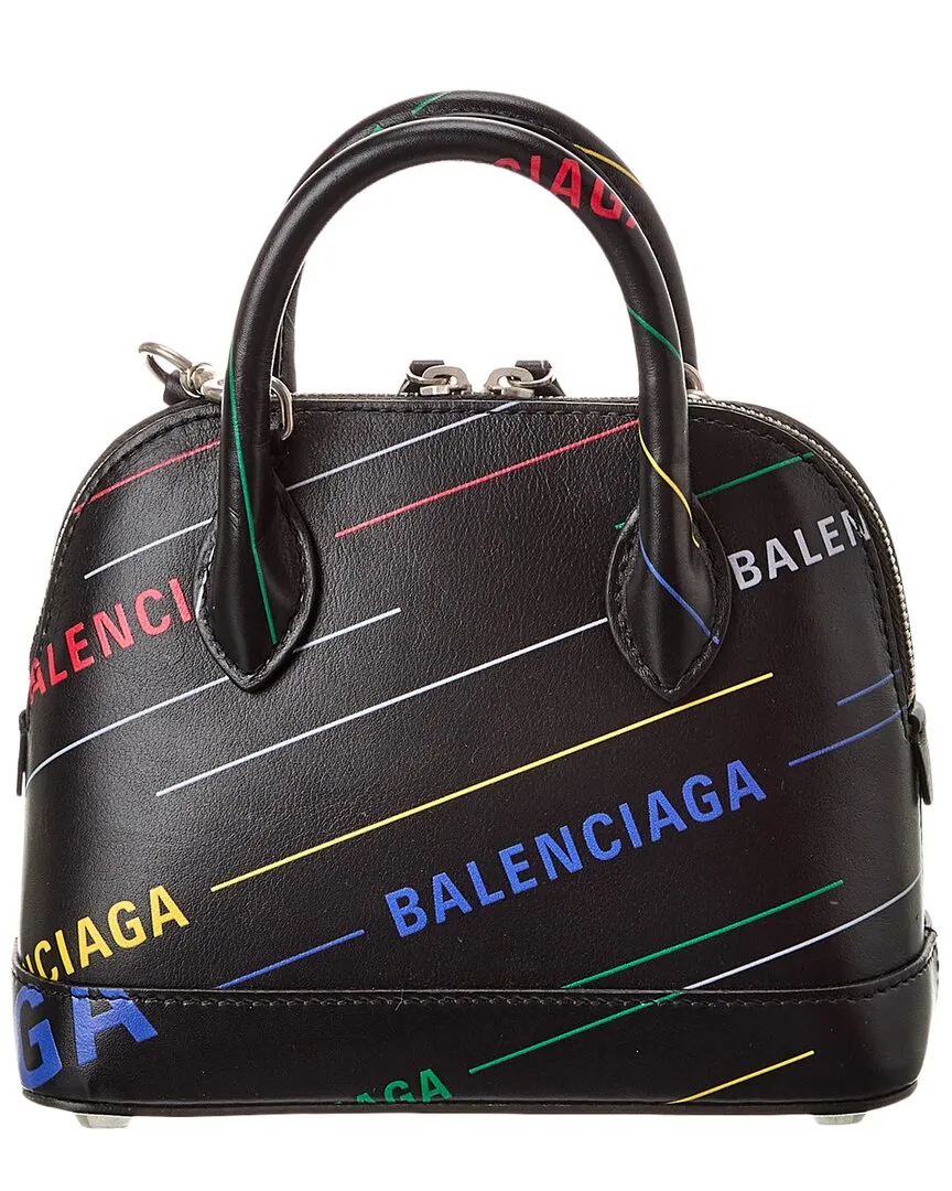 Balenciaga Ville Allover XXS Leather Top Handle Tote