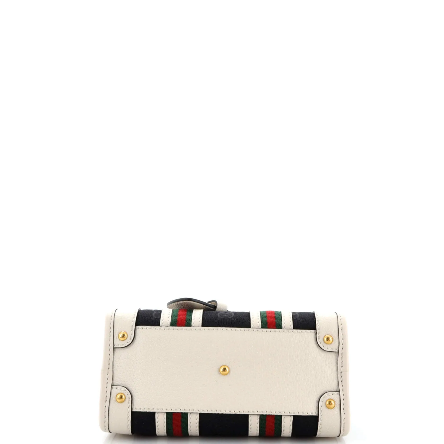 Bauletto Top Handle Bag GG Canvas and Leather Small