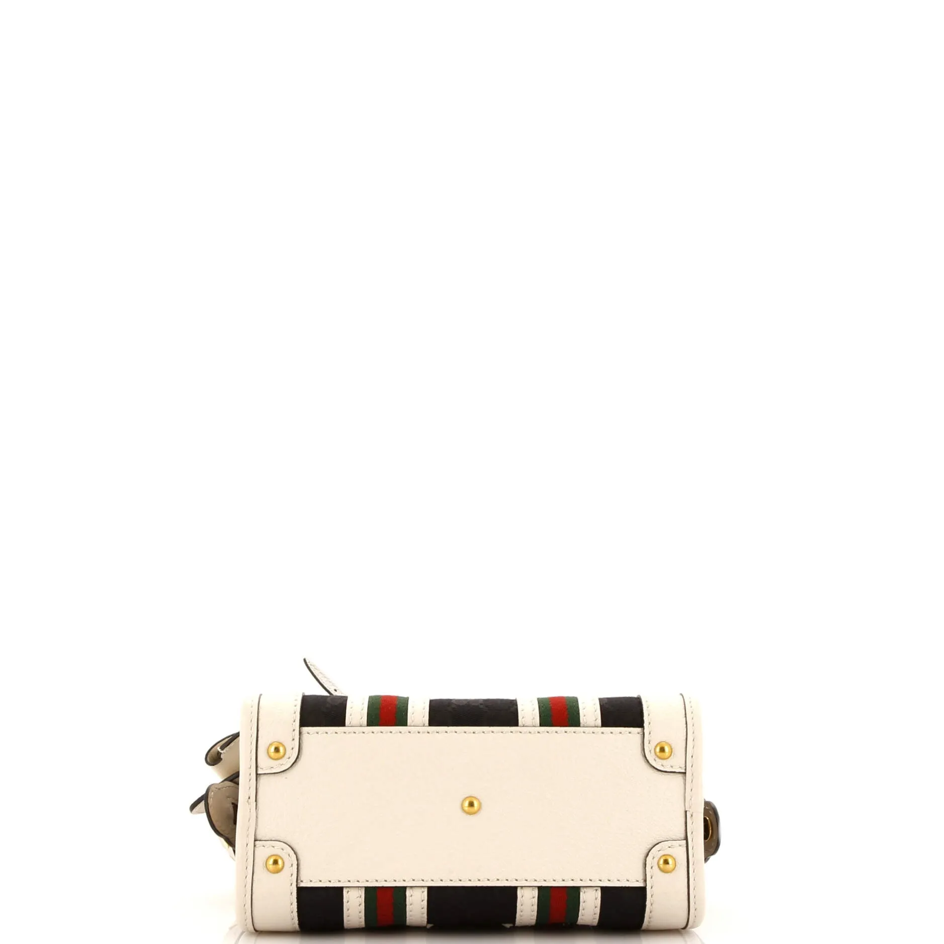 Bauletto Top Handle Bag GG Canvas and Leather Small