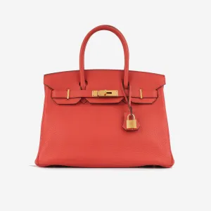 Birkin 30 - Rouge Tomate Clemence