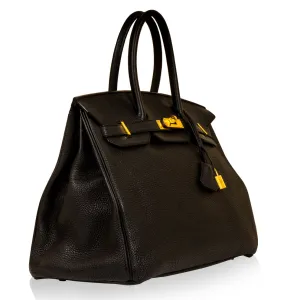 Birkin 35 - Black Togo - GHW