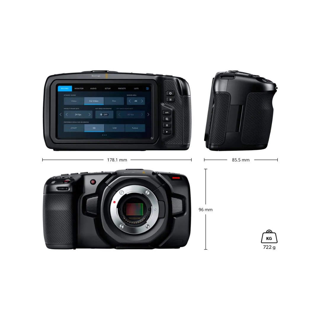Blackmagic Design Pocket Cinema Camera 4K Active M4/3 Mount (Body Only)