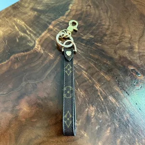 Blingy LV Monogram Wristlet Keychain