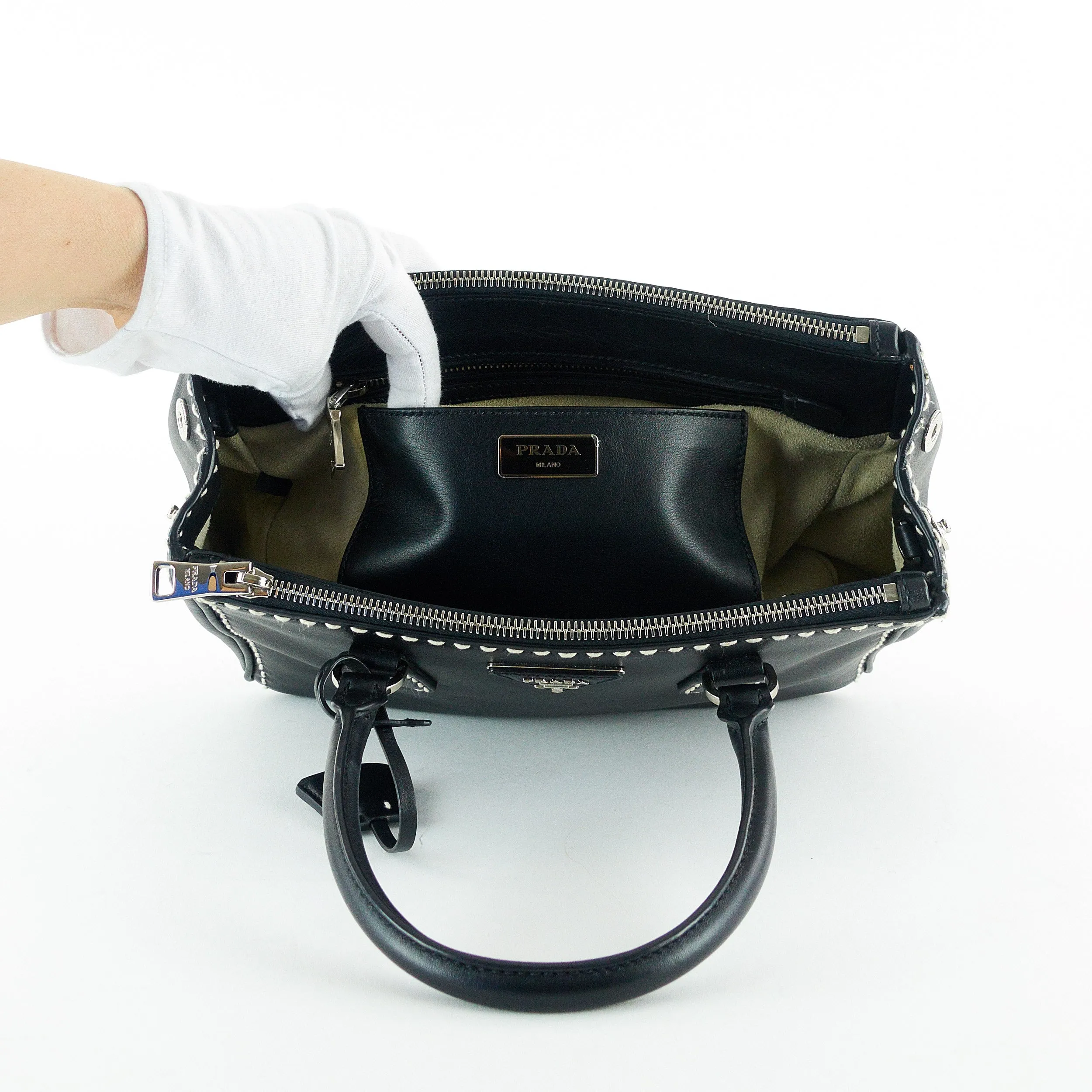 Calf Leather City Tote Bag