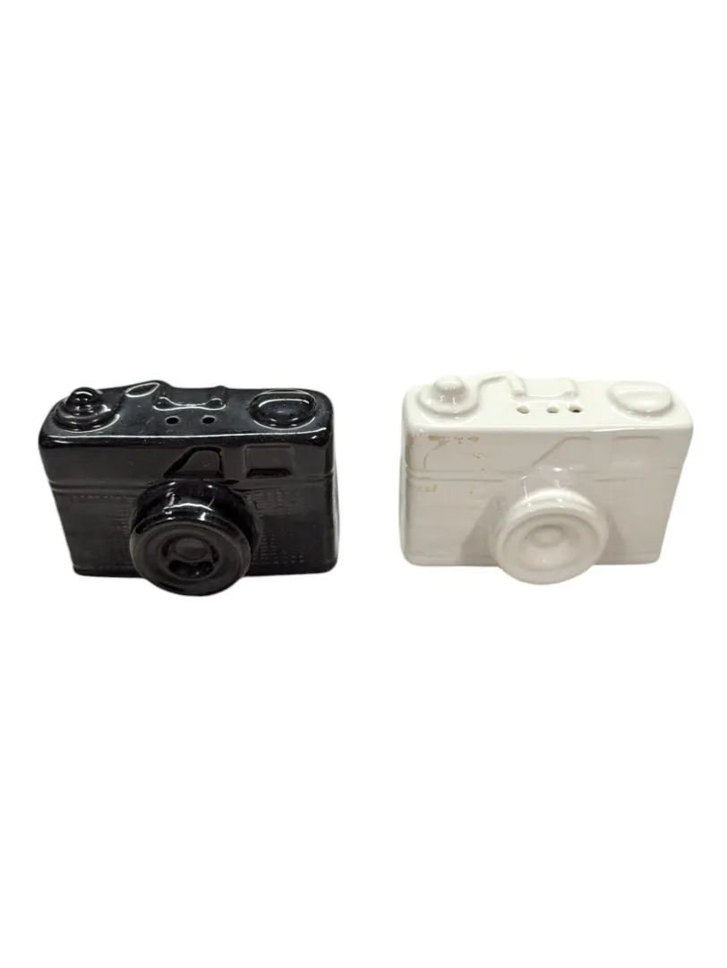 Camera salt and pepper shakers