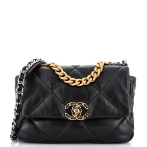 Chanel 19 Flap Bag Quilted Leather