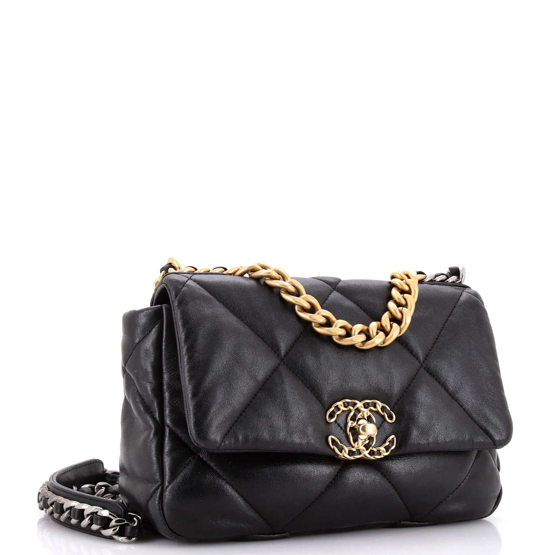 Chanel 19 Flap Bag Quilted Leather