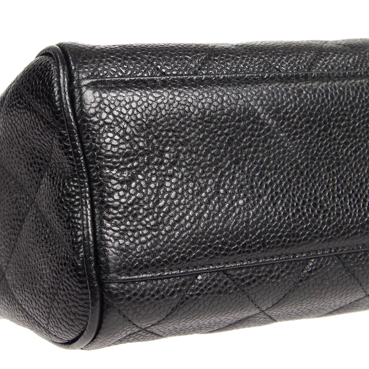 CHANEL 1993-1996 Camera Bag Medium Black Caviar